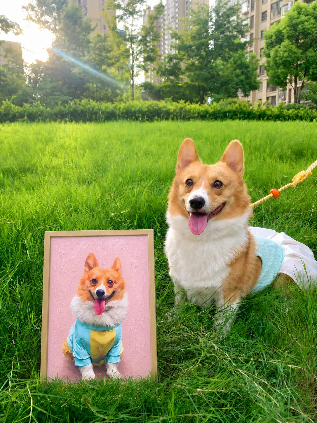 Custom Hand-Painted Pet Oil Portrait