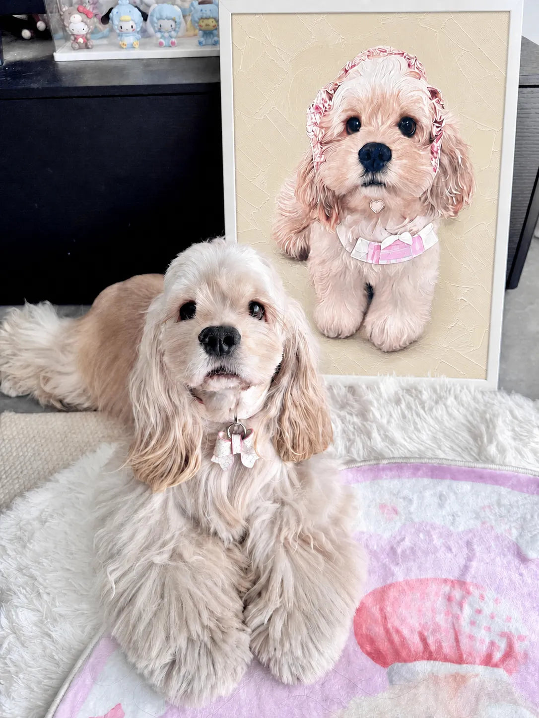 Custom Hand-Painted Pet Oil Portrait