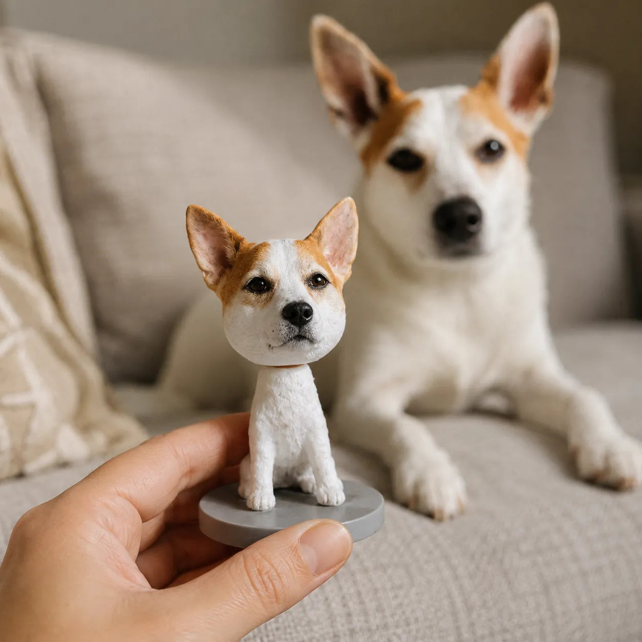 Custom Pet Bobblehead Keepsake – Personalized Nodding Pet Figurine