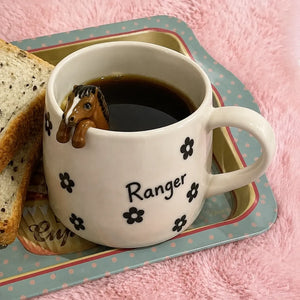 Custom Horse Figure Ceramic Mug